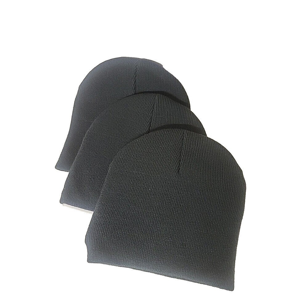(Set of 3) Port and Co. Unisex Beanie Fleece,β Sports Hat, Skull, Snow Ski Cap,